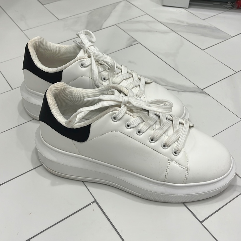 White sneakers